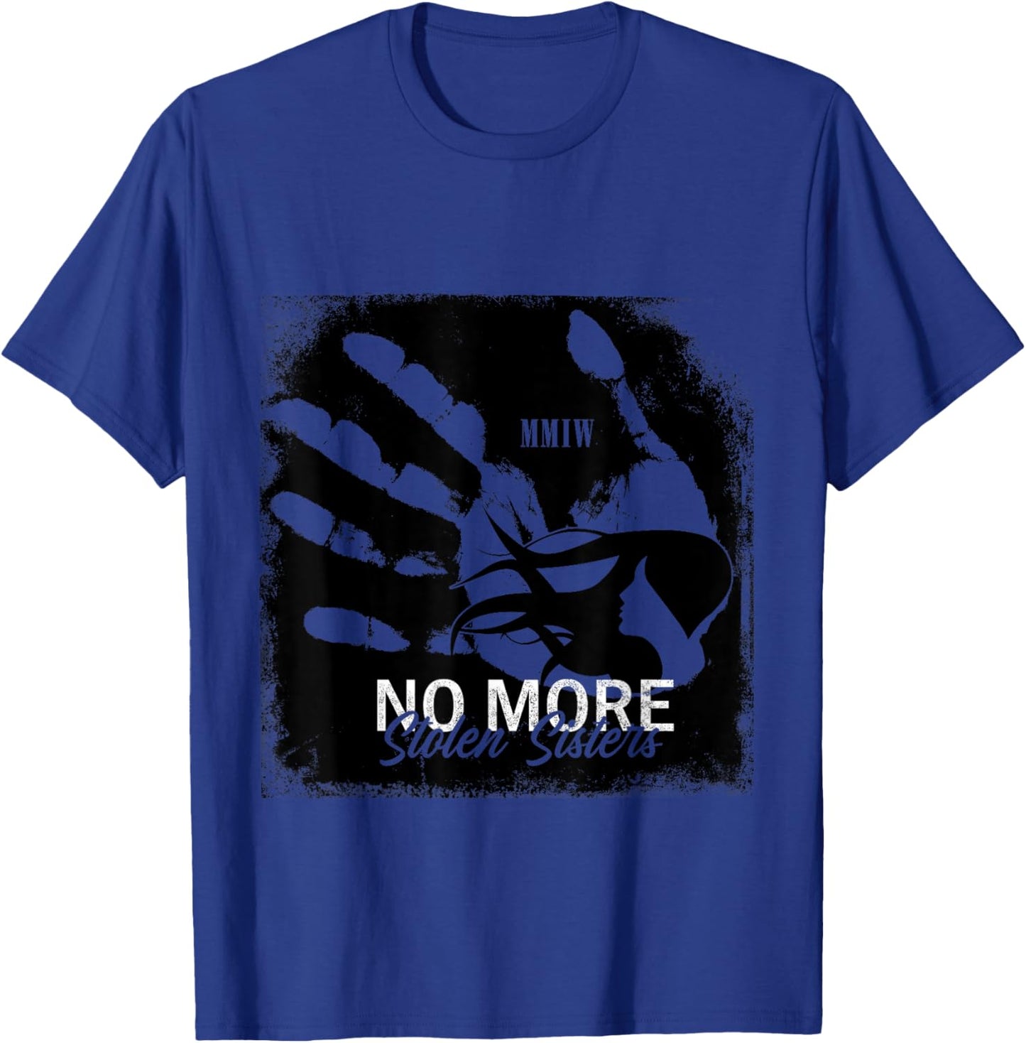 MMIW No More Stolen Sisters Red Hand T-Shirt - T-Shirt | Royal