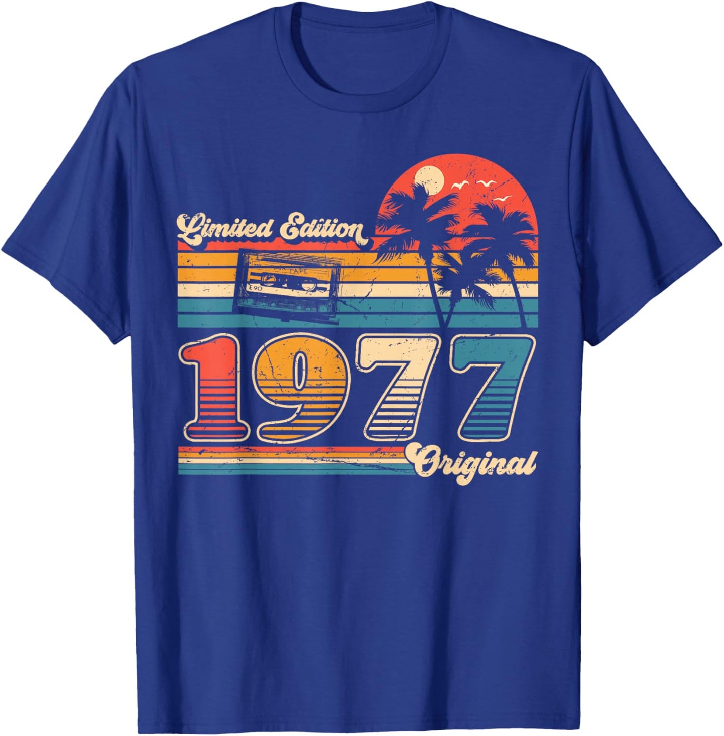Original 1977 Vintage Birthday ancie Women , Black, S T-Shirt - T-Shirt | Royal