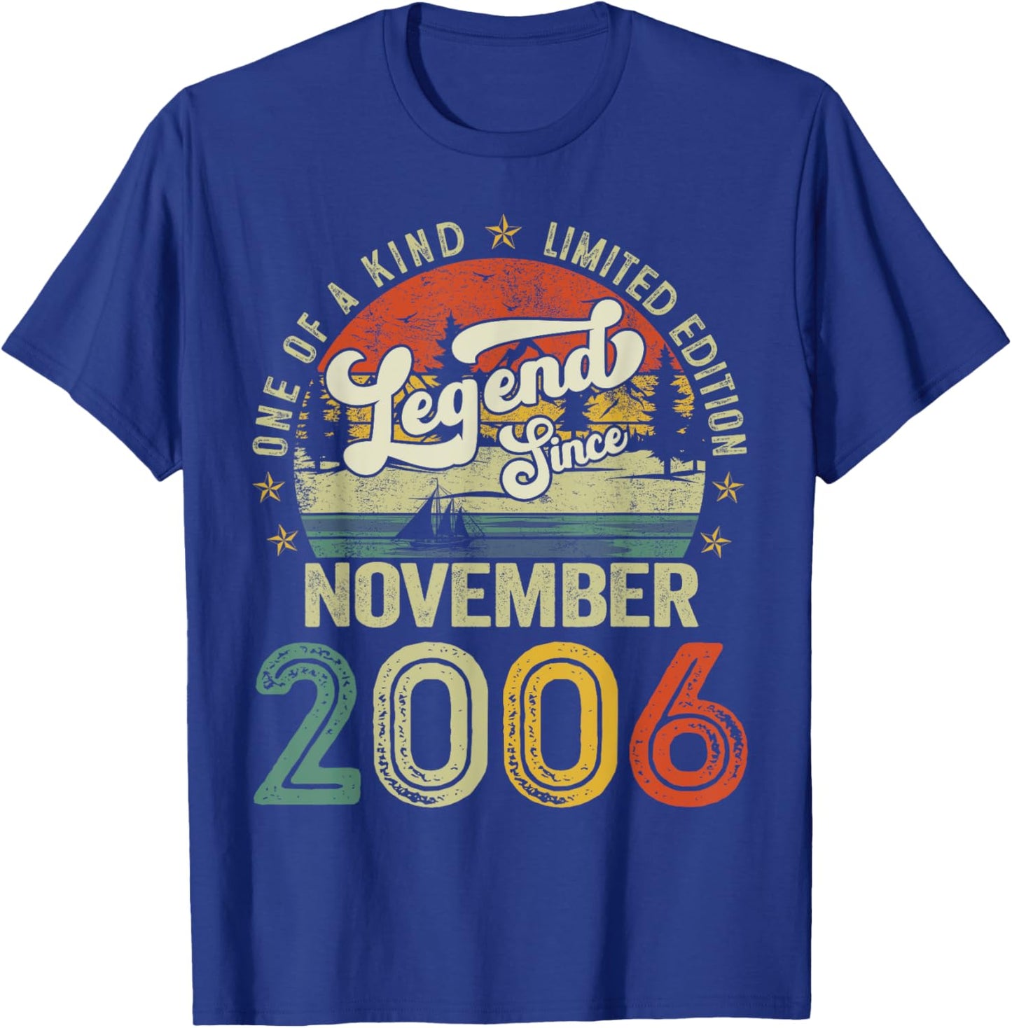 18 Years Old Legend since November 2006 18th Birthday Boys T-Shirt - T-Shirt | Royal