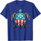 Patriotic Turtle 4th Of July Kids Teen Girls Women T-Shirt - T-Shirt | Royal