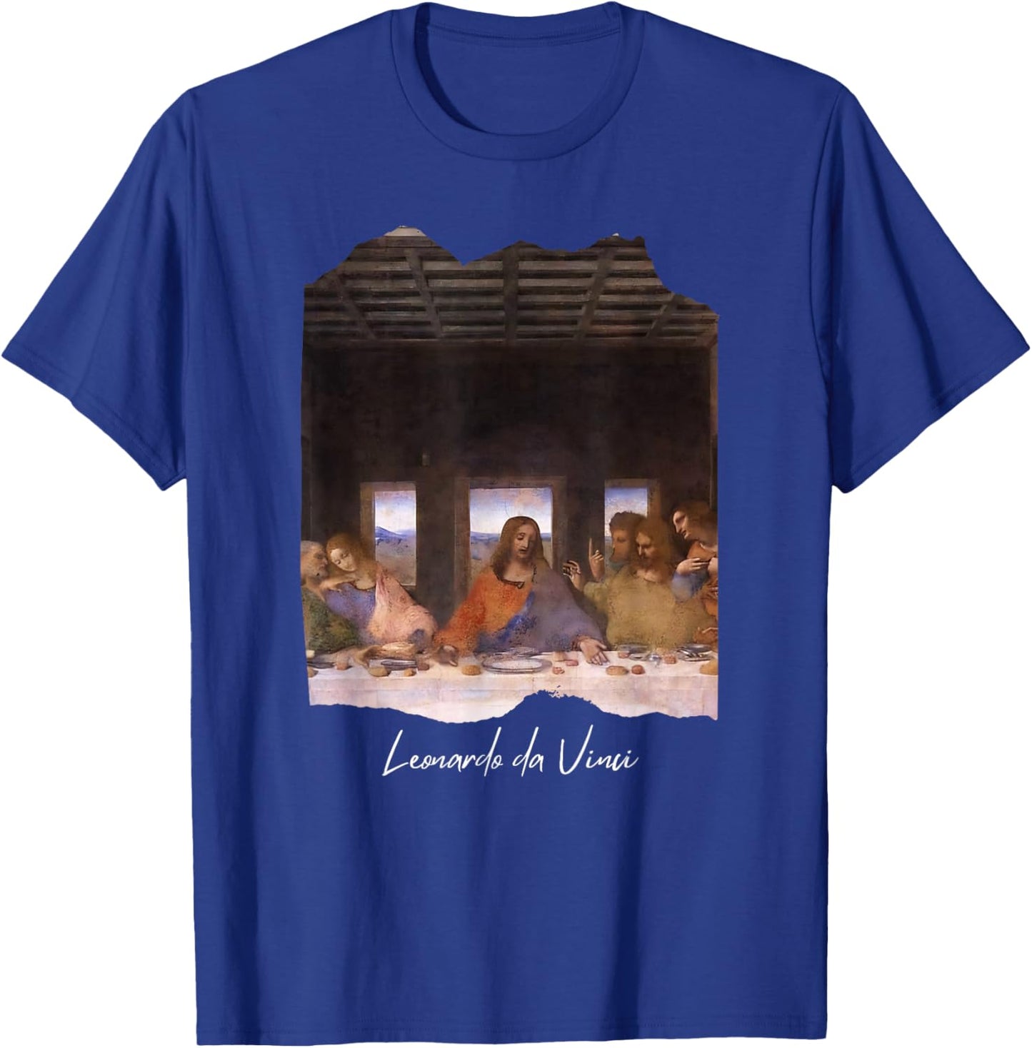The Last Supper by Leonardo da Vinci Famous Painting Art T-Shirt - T-Shirt | Royal