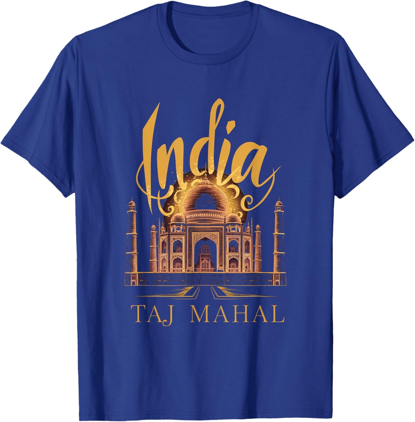 Explore India Taj Mahal Elegant Artistic Design T-Shirt - T-Shirt | Royal