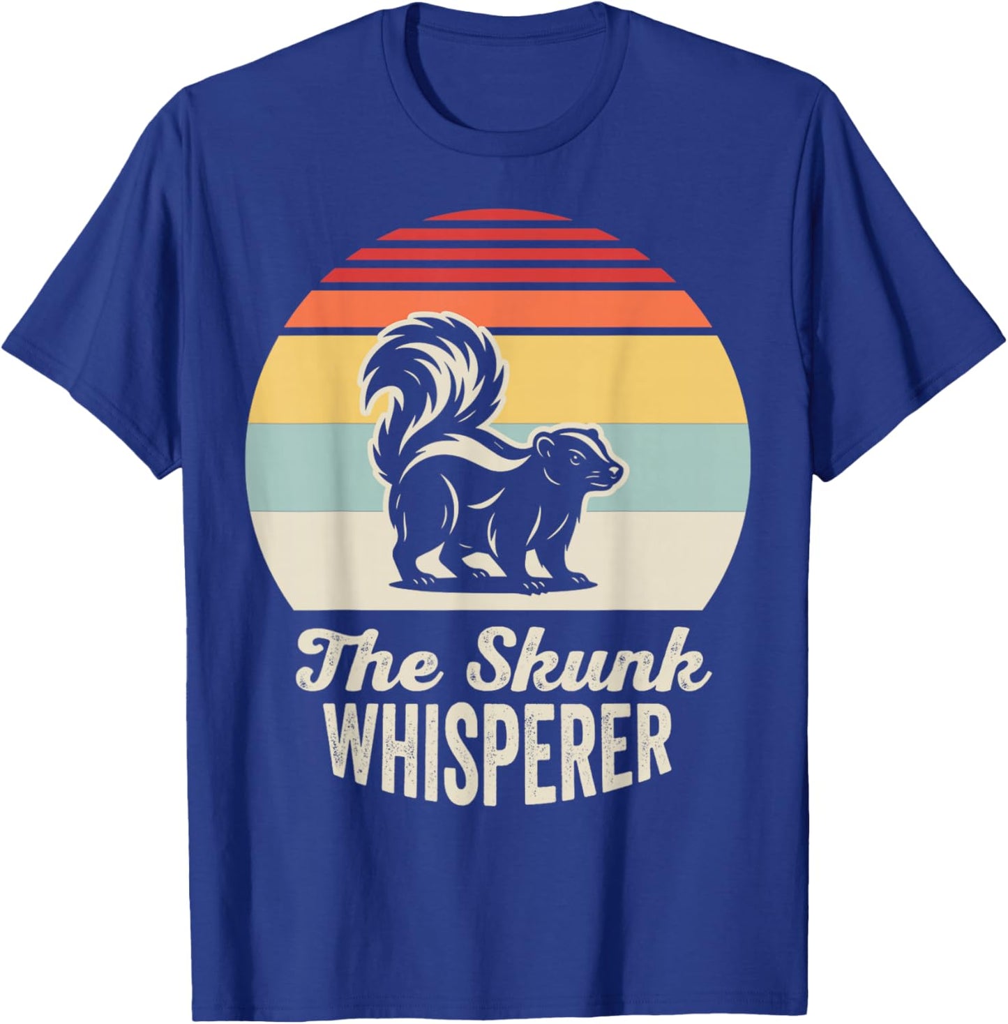 The Skunk Whisperer Retro Style T-Shirt - T-Shirt | Royal