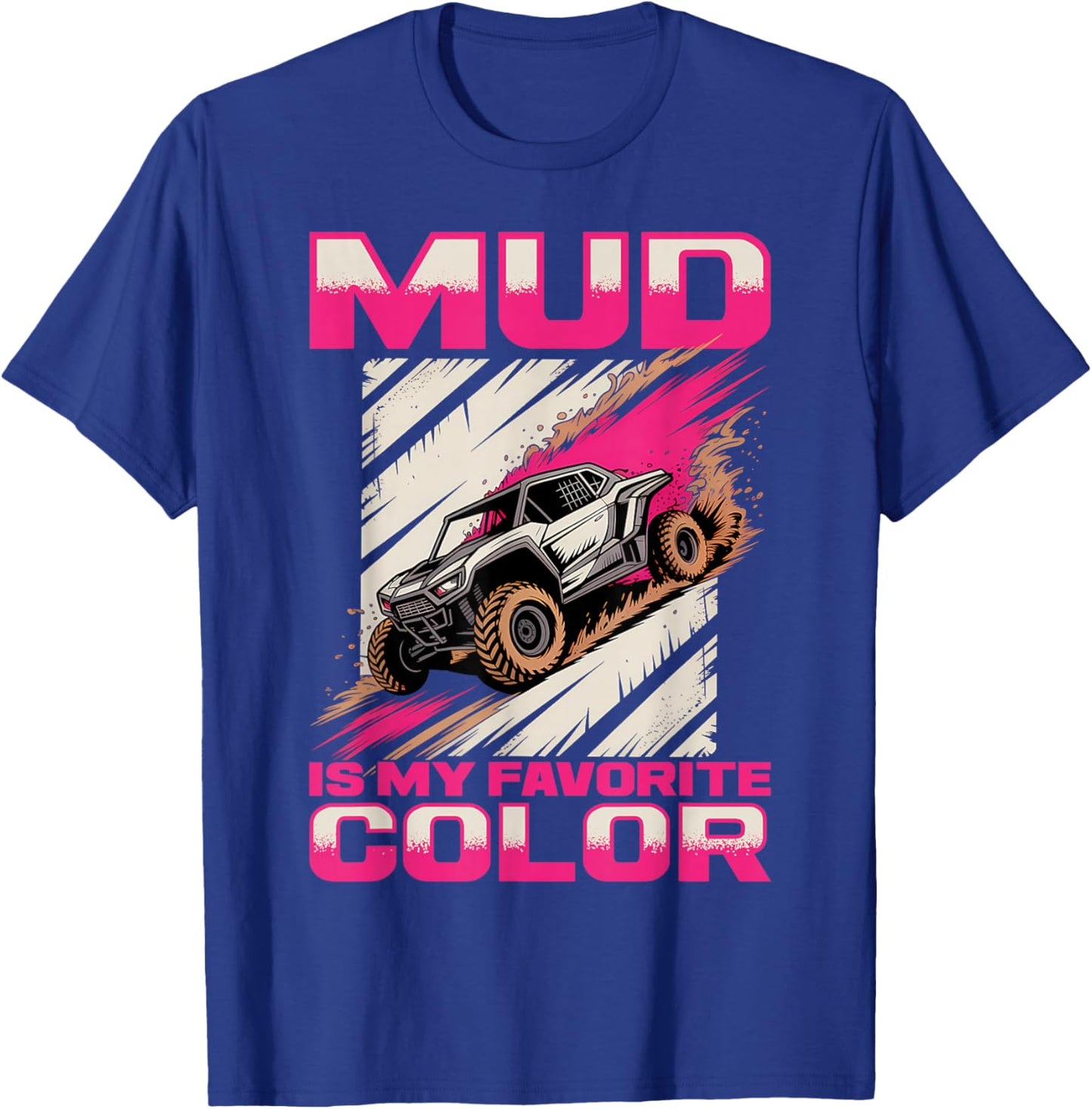 UTV Off Road Girl Woman 4 Wheeler Side by Side T-Shirt - T-Shirt | Royal