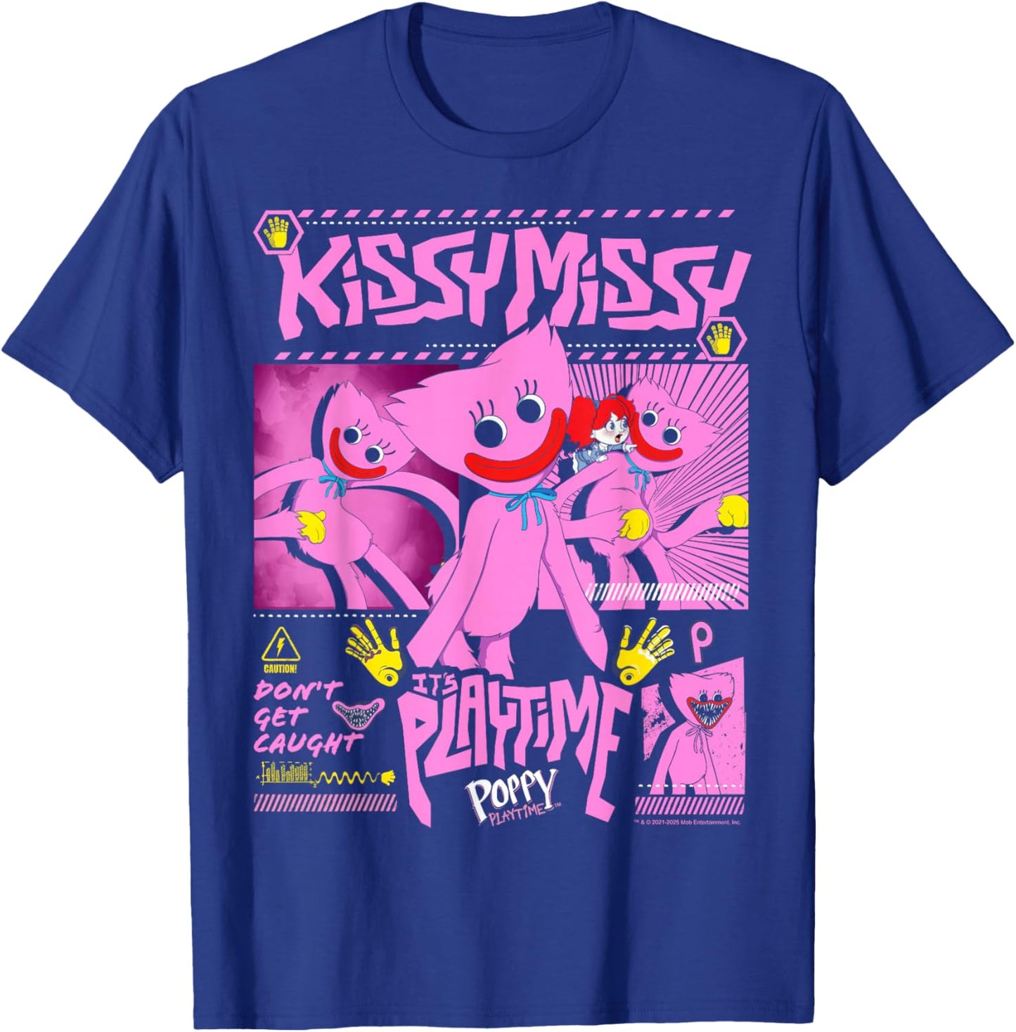 Poppy Playtime Kissy Missy Don't Get Caught It's Playtime T-Shirt - T-Shirt | Royal