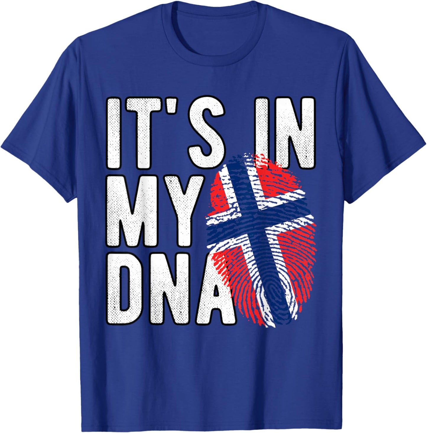 It's in My DNA Norwegian National Flag Norway Fan Heritage T-Shirt - T-Shirt | Royal