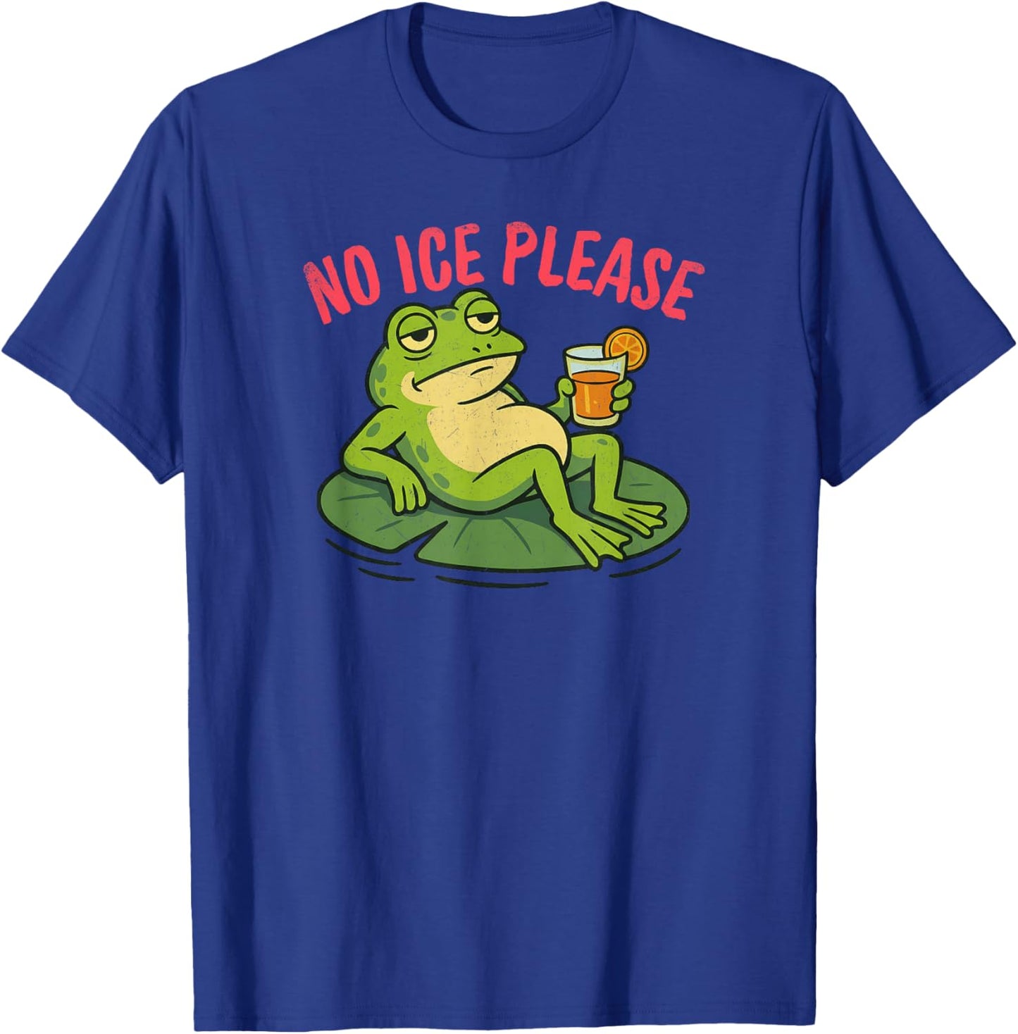 No Ice Please Funny Unamused Frog Meme T-Shirt - T-Shirt | Royal