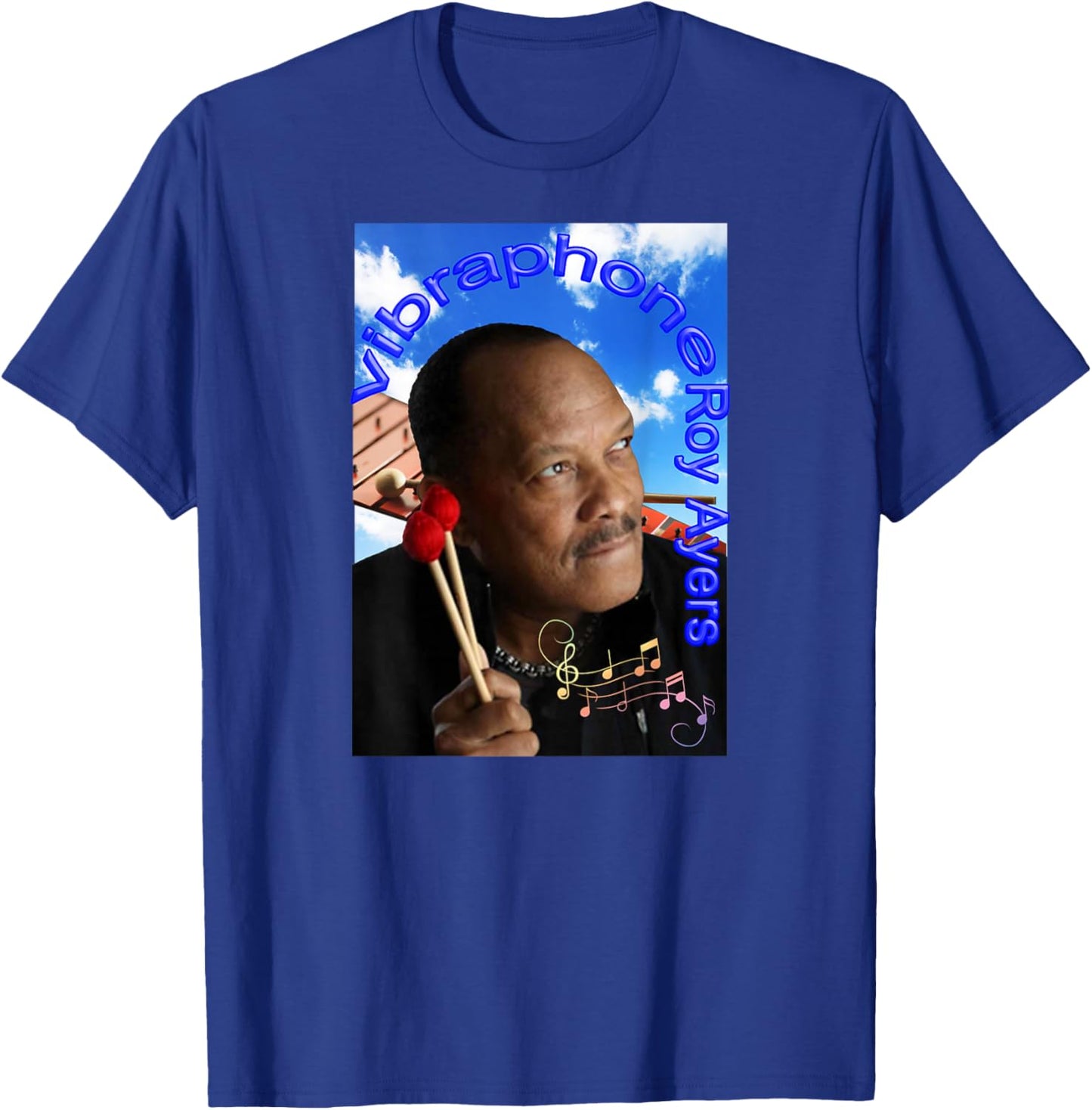 Roy Ayers_001_Back Printed T-Shirt - T-Shirt | Royal