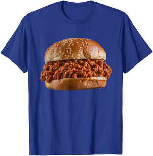 Funny Sloppy Joe Sandwich LunchLady Food Halloween Costume T-Shirt - T-Shirt | Royal