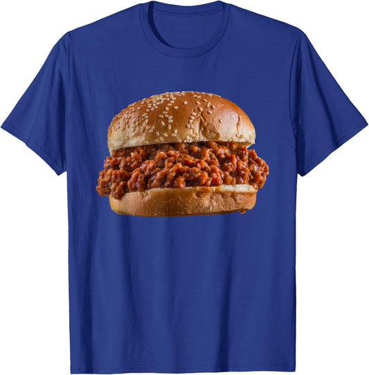 Funny Sloppy Joe Sandwich LunchLady Food Halloween Costume T-Shirt - T-Shirt | Royal