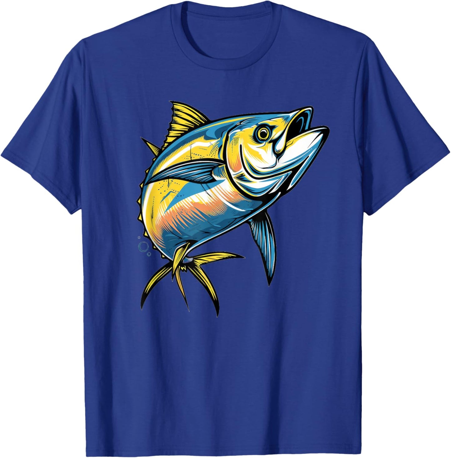 Yellowfin Tuna Design T-Shirt - T-Shirt | Royal