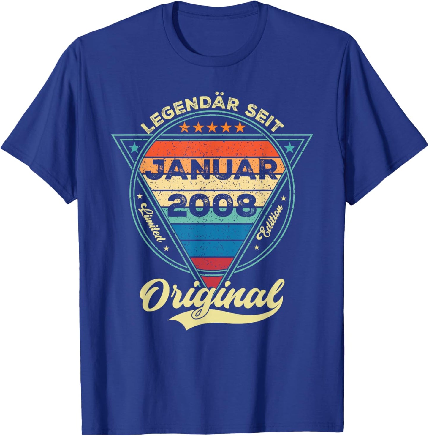 Women's Legendary Since January 2008 18th Birthday Boy 18 Years T-Shirt - T-Shirt | Royal