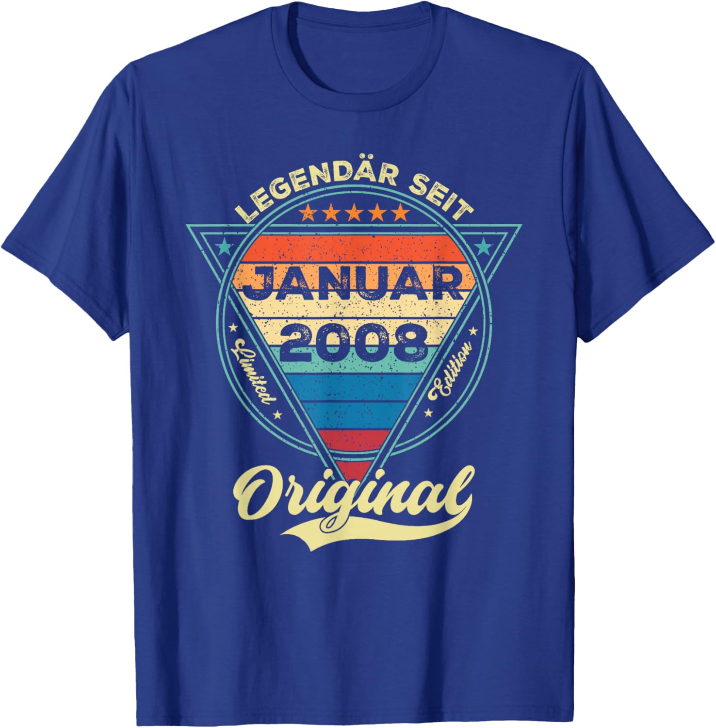 Women's Legendary Since January 2008 18th Birthday Boy 18 Years T-Shirt - T-Shirt | Royal