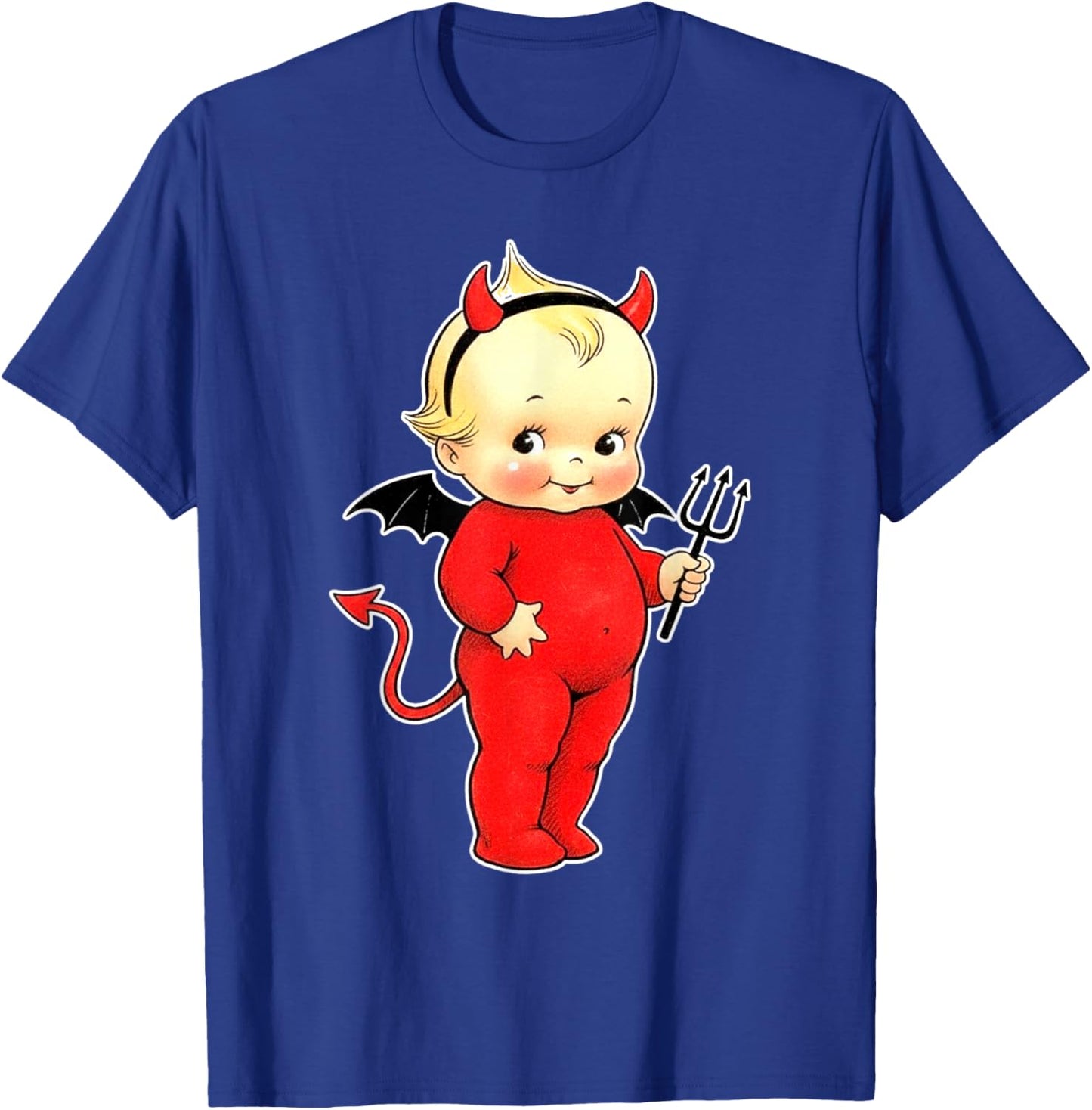 Kewpie Baby Devil Cute T-Shirt - T-Shirt | Royal