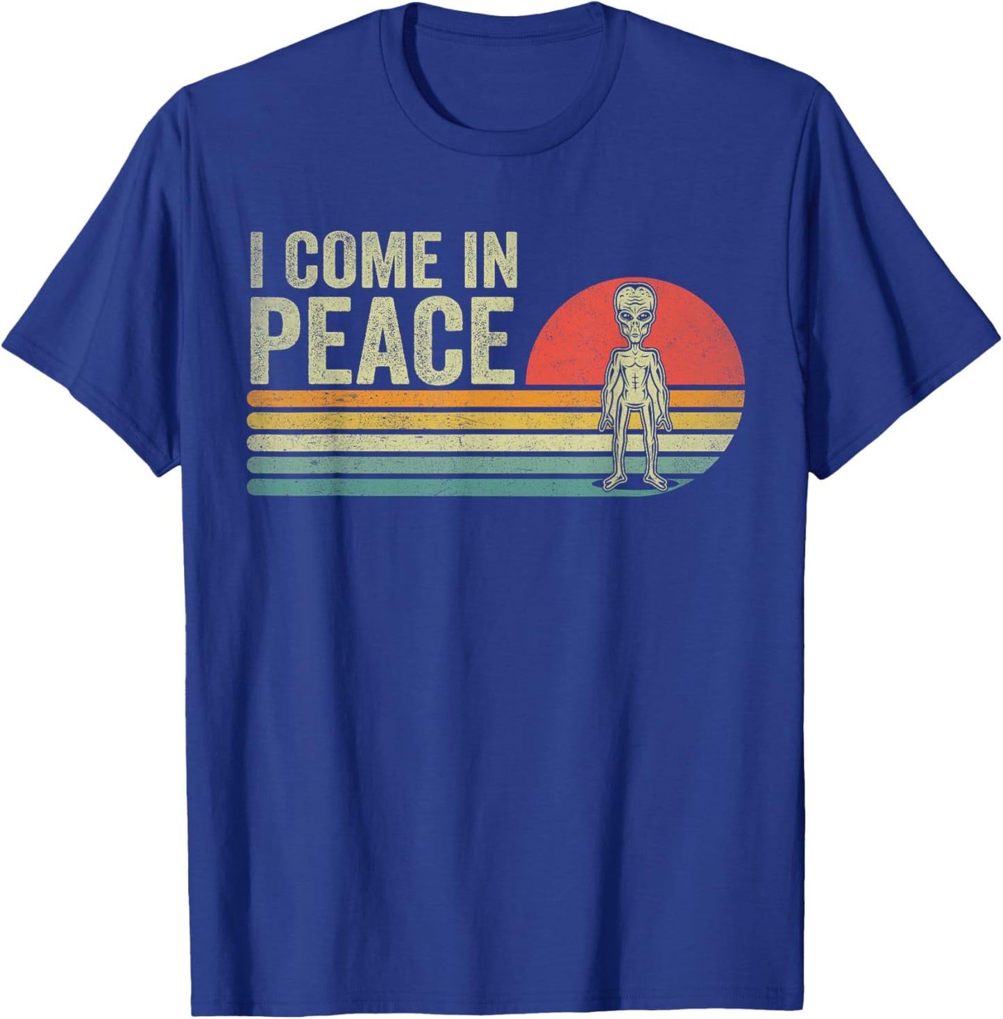 I Come In Peace im Peace Matching Couples Alien T-Shirt - T-Shirt | Royal