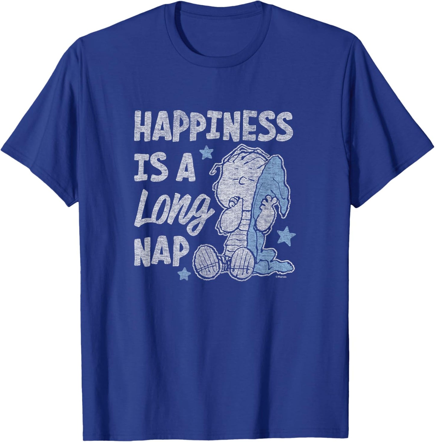 Linus Happiness is A Long Nap T-Shirt - T-Shirt | Royal