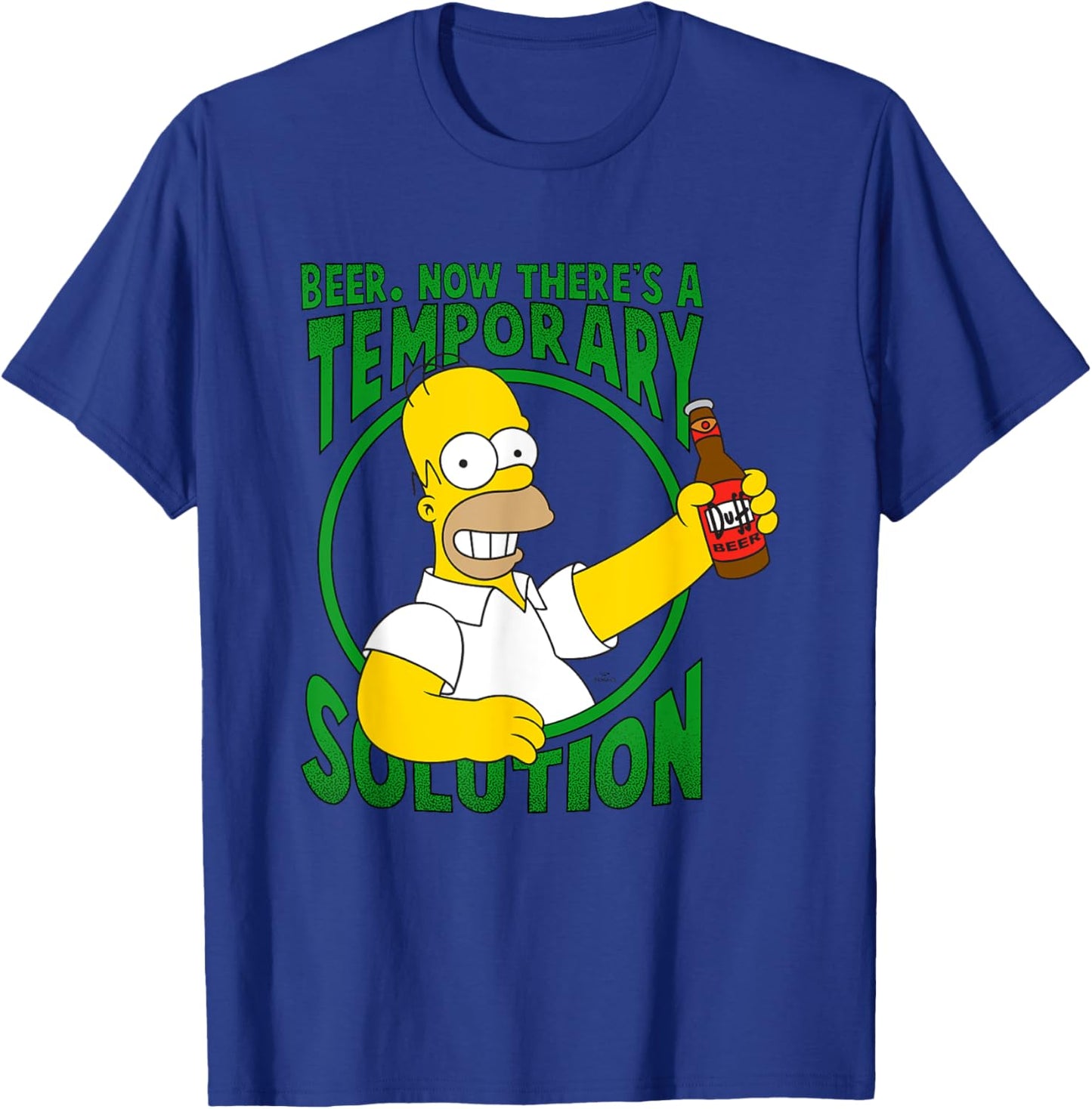 The Simpsons Beer The Temporary Solution T-Shirt - T-Shirt | Royal