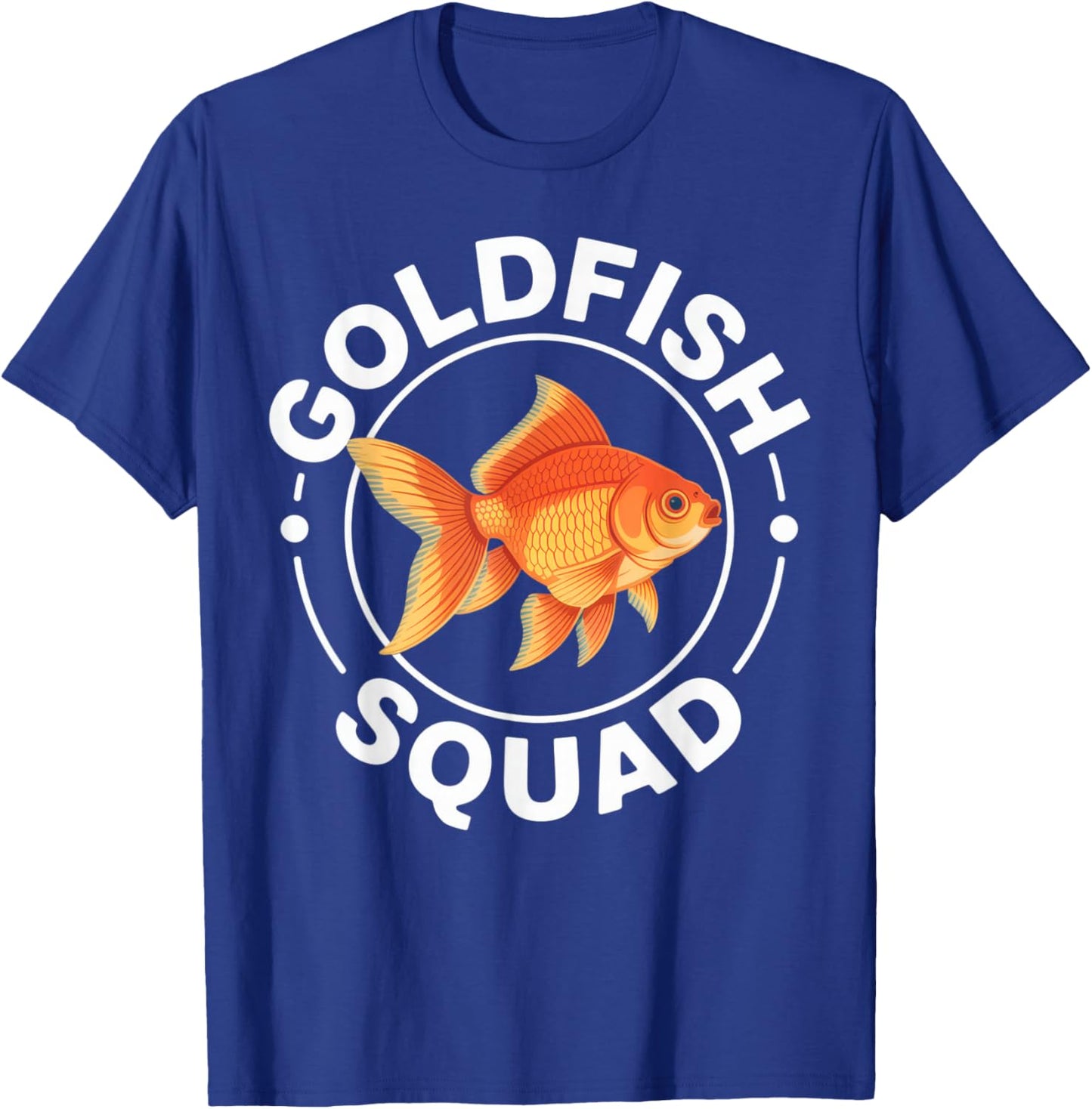 Goldfish Squad Pet Lovers Casual Summer Fun T-Shirt - T-Shirt | Royal