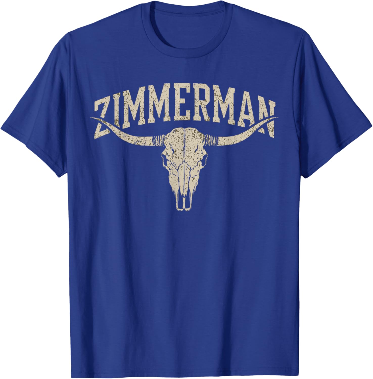 Zimmerman Name Style Vintage Gift Women Kid Boy Girl T-Shirt - T-Shirt | Royal