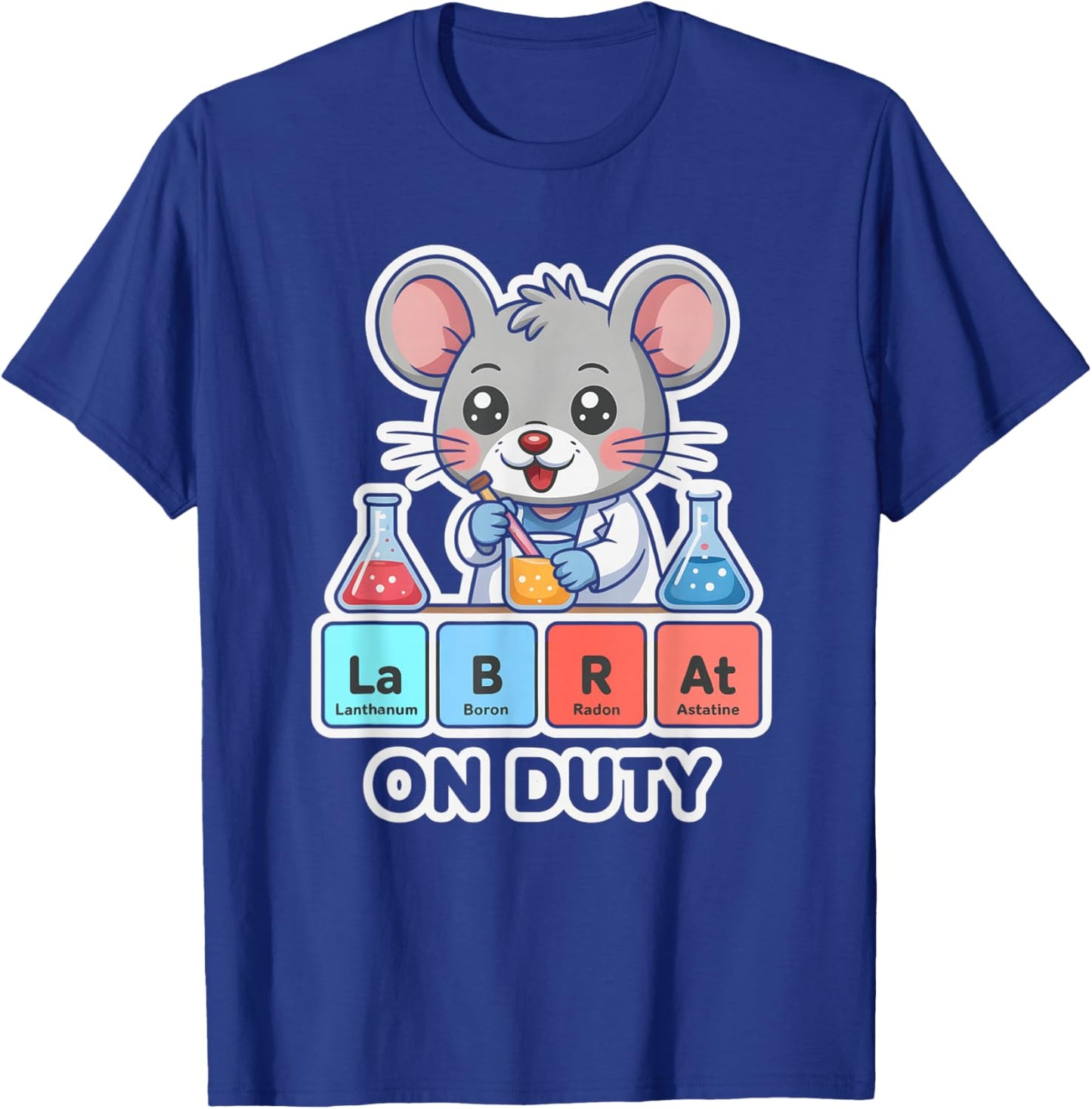 Cute LAB Rats are My Friends STEM Trip Learn Teacher Geek T-Shirt - T-Shirt | Royal