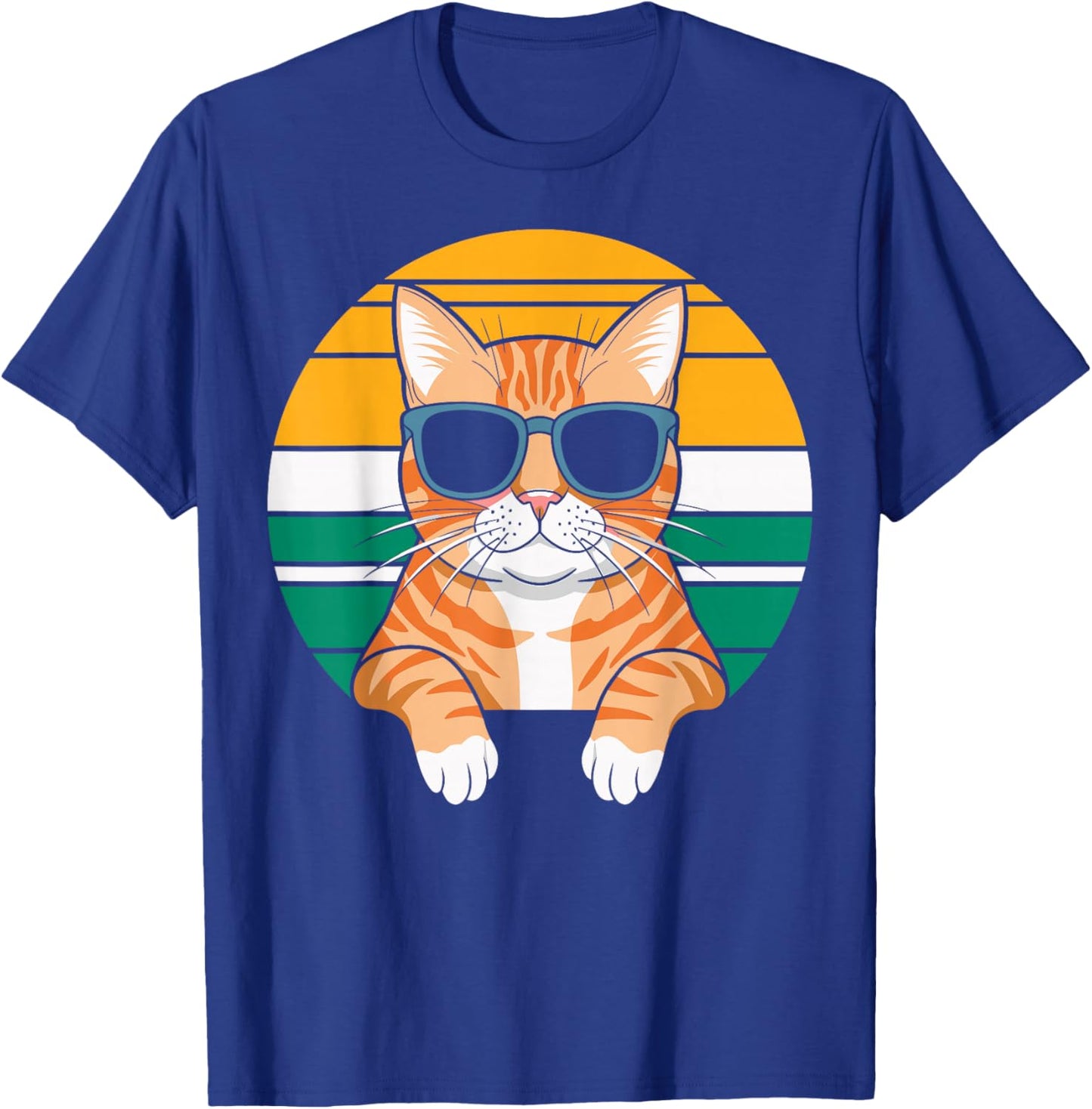 Orange Tabby Cat With Sunglasses Orange Cat T-Shirt - T-Shirt | Royal