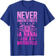 Nana On A Motorcycle Rider Nana Grandma Biker Nana T-Shirt - T-Shirt | Royal