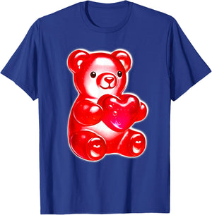Gummy Bear Candy Heart Red T-Shirt - T-Shirt | Royal