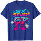 Six Seven Brainrot Italian Funny 67 Kids Gaming Meme T-Shirt - T-Shirt | Royal