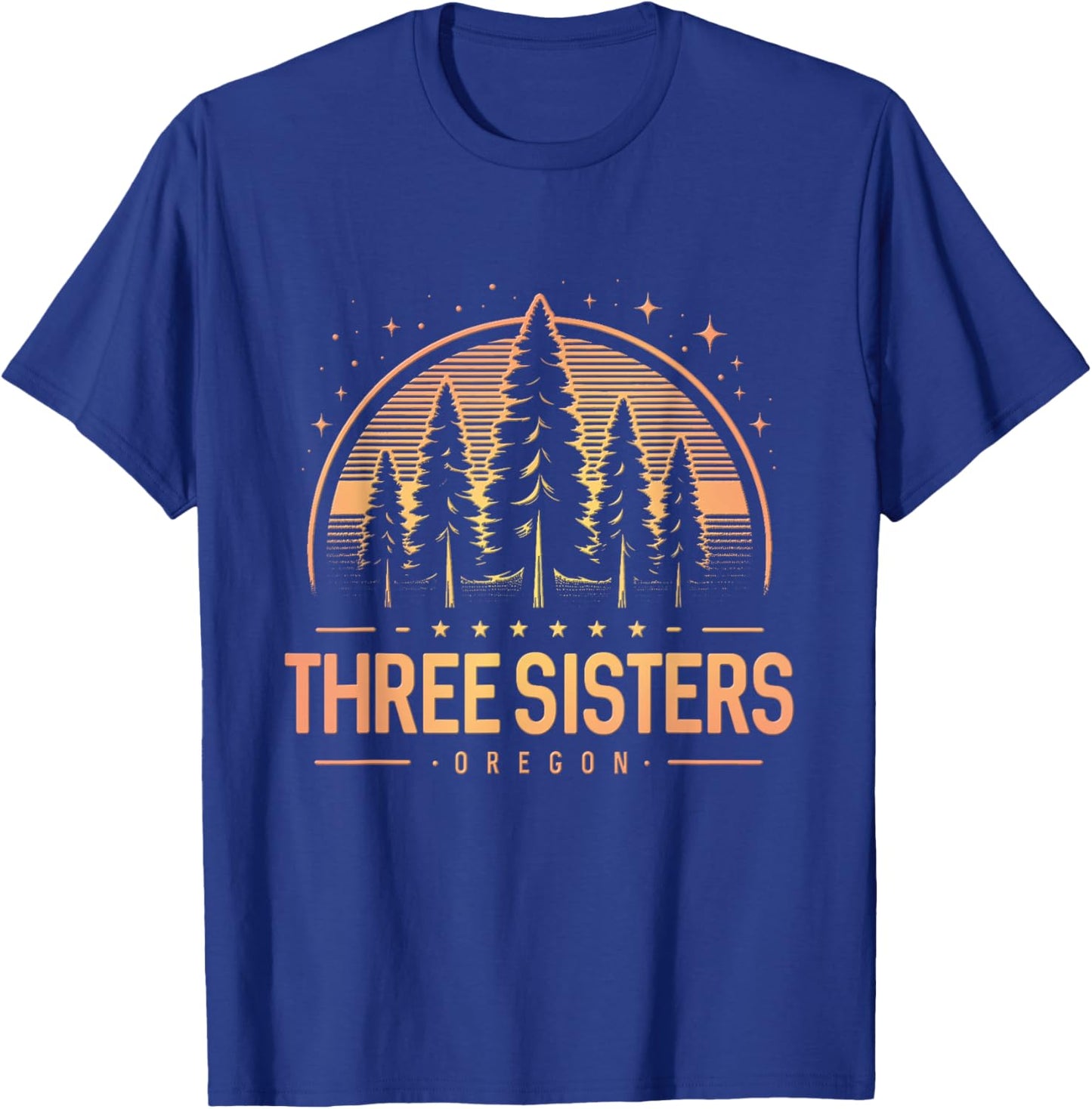 Three Sisters | Three Sisters Oregon | Three Sisters OR T-Shirt - T-Shirt | Royal