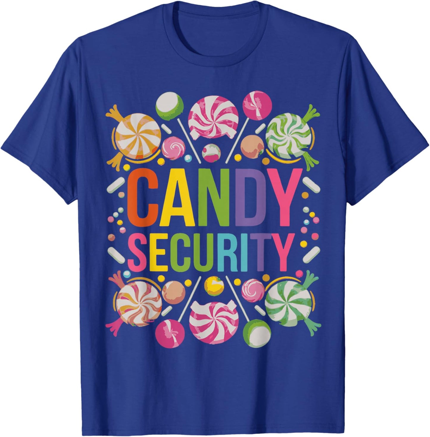 Candy Security Candyland Halloween Costume Kids Teens Adult T-Shirt - T-Shirt | Royal