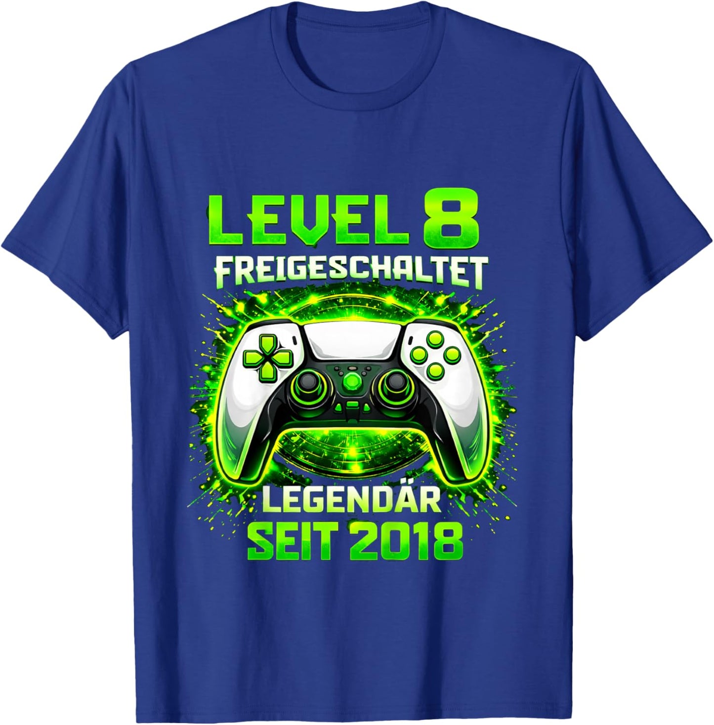 Kinder Level 8 Geburtstag Junge Gamer Lustig 2018 8er Geburtstag T-Shirt - T-Shirt | Royal