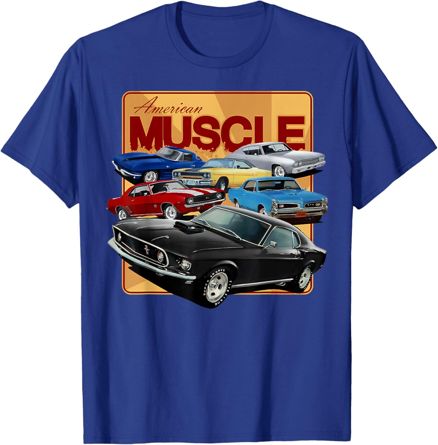 1968 1967 1965 2005 64 70 66 06 69 71 04 GTO Classic Car T-Shirt - T-Shirt | Royal
