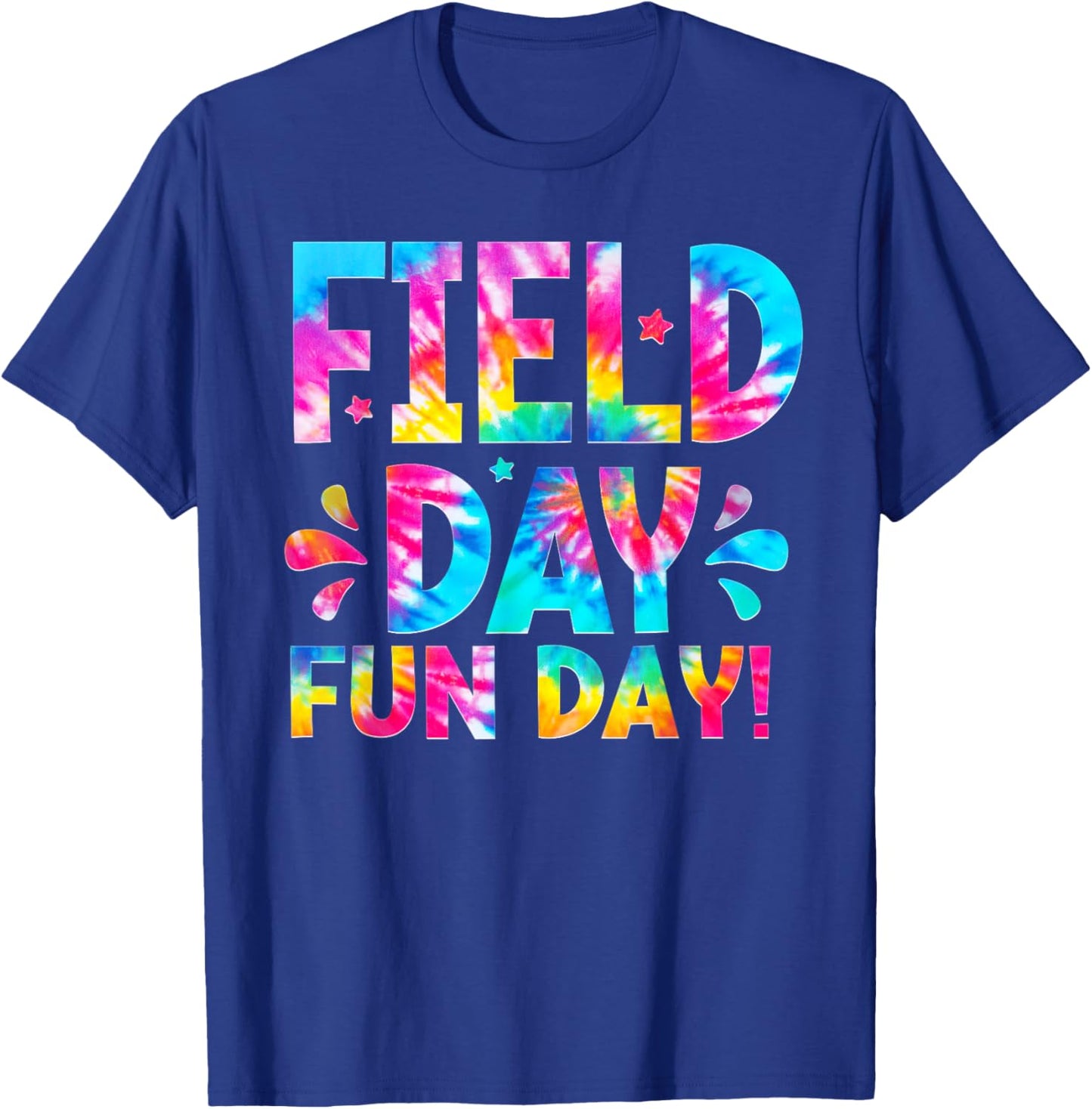 School Field Day Fun Day Tie Dye Field Day 2026 Teacher Kids T-Shirt - T-Shirt | Royal
