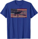 PT-13 Stearman American Biplane Pilot Trainer Vintage Flag T-Shirt - T-Shirt | Royal