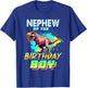Nephew of The Birthday Boy Dinosaur T Rex Colorful T-Shirt - T-Shirt | Royal