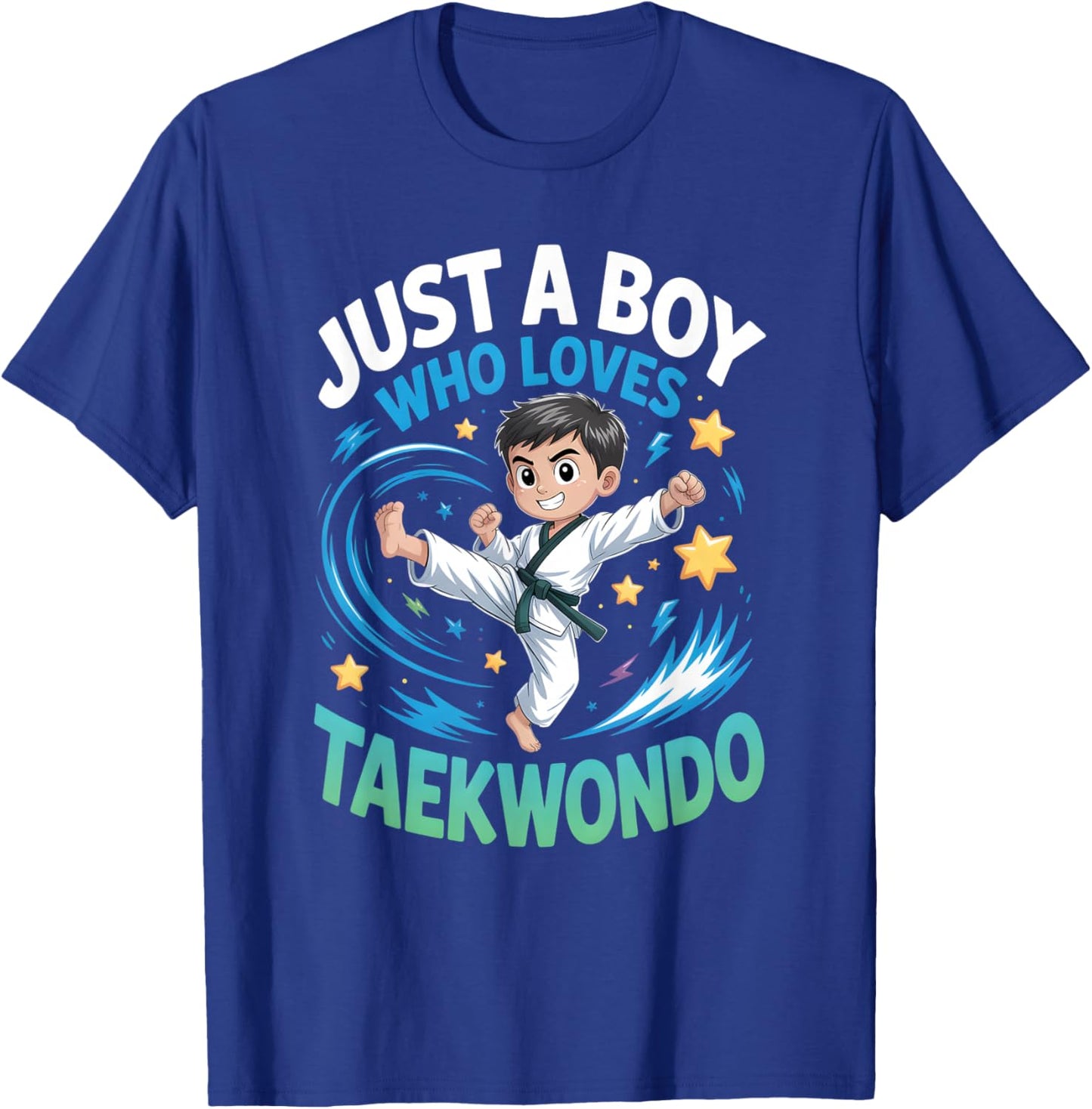 Boys Taekwondo T-Shirt - T-Shirt | Royal