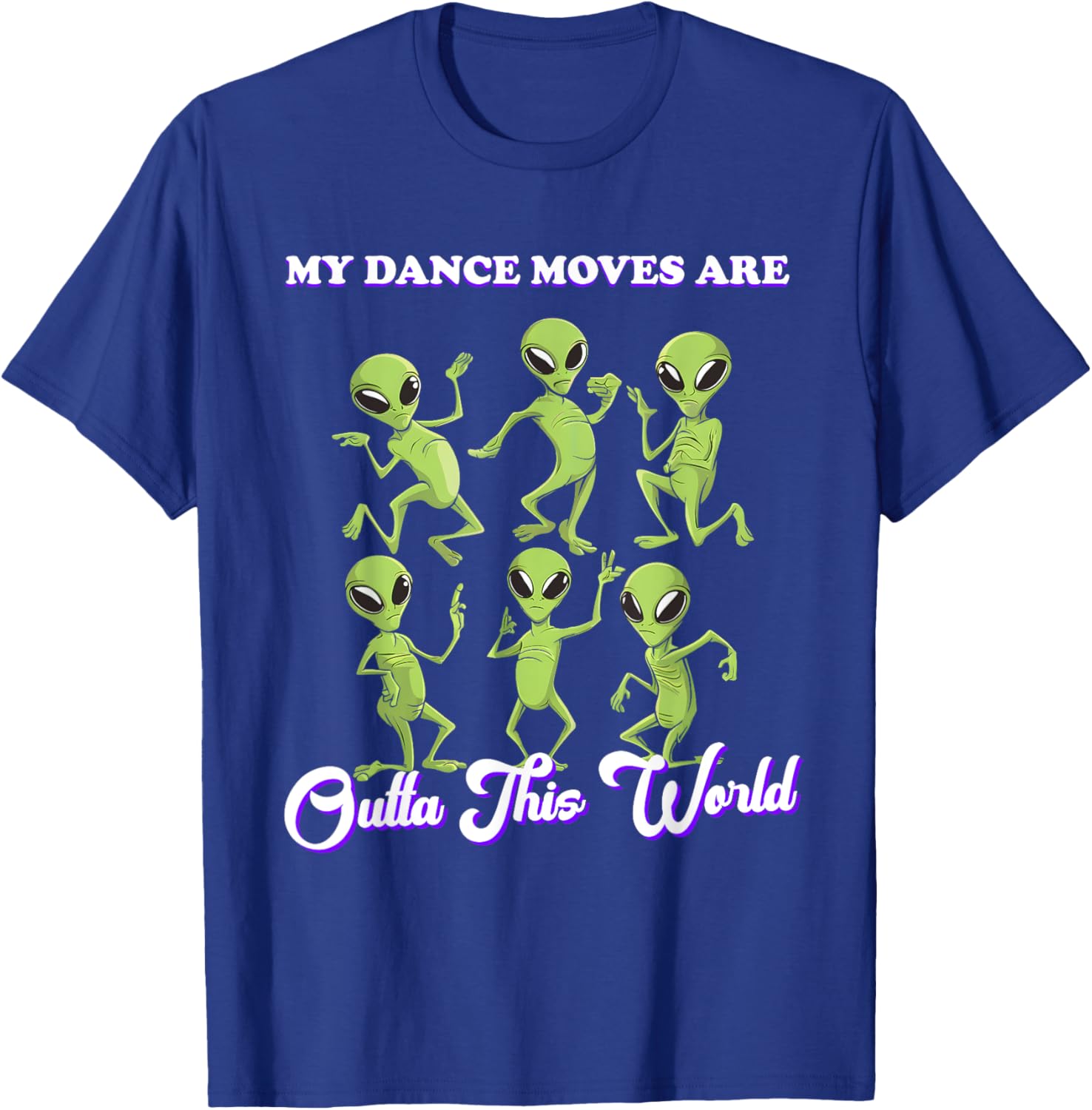 Aliens Dancing Dance Alien Flossing Funny Dance Moves Kids T-Shirt - T-Shirt | Royal