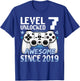 Level 7 Unlocked Awesome 2019 Videospiel 7. Geburtstag T-Shirt - T-Shirt | Royal