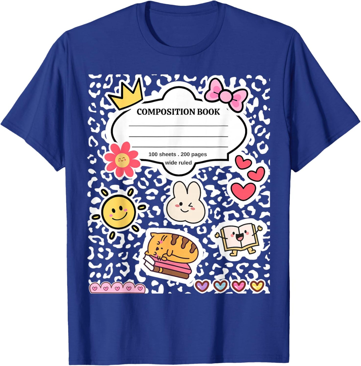 Composition Notebook Costume Matching Group Halloween School T-Shirt - T-Shirt | Royal