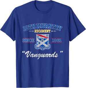 18th Infantry Regiment Veteran Military Father Day T-Shirt - T-Shirt | Royal