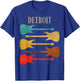 Detroit Concert Rock Music Festival Guitars Michigan T-Shirt - T-Shirt | Royal