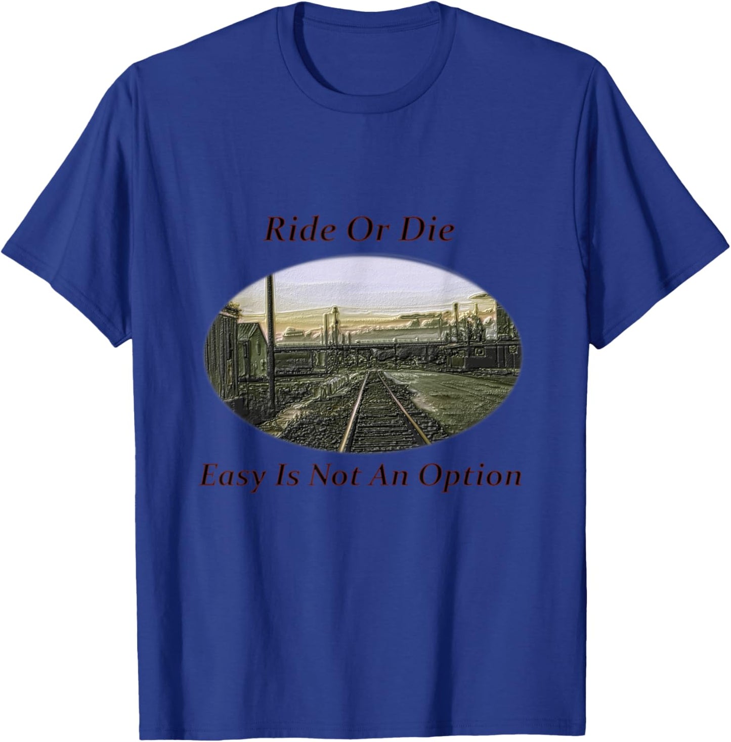 Easy is not an Option T-Shirt - T-Shirt | Royal