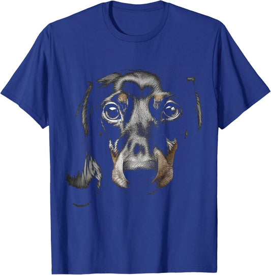 Dachshund Motif Pet Illustration Dog Dachshund Men Women Kids T-Shirt - T-Shirt | Royal