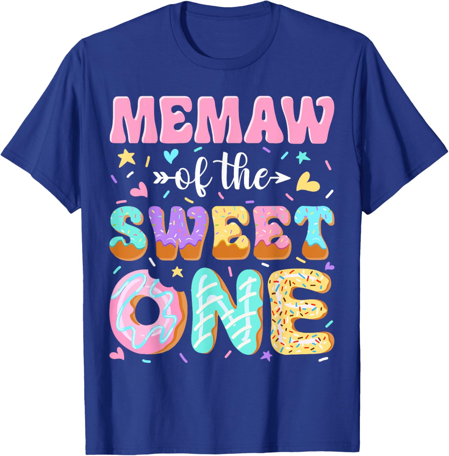 Memaw of The Sweet One First Birthday Matching Family T-Shirt - T-Shirt | Royal
