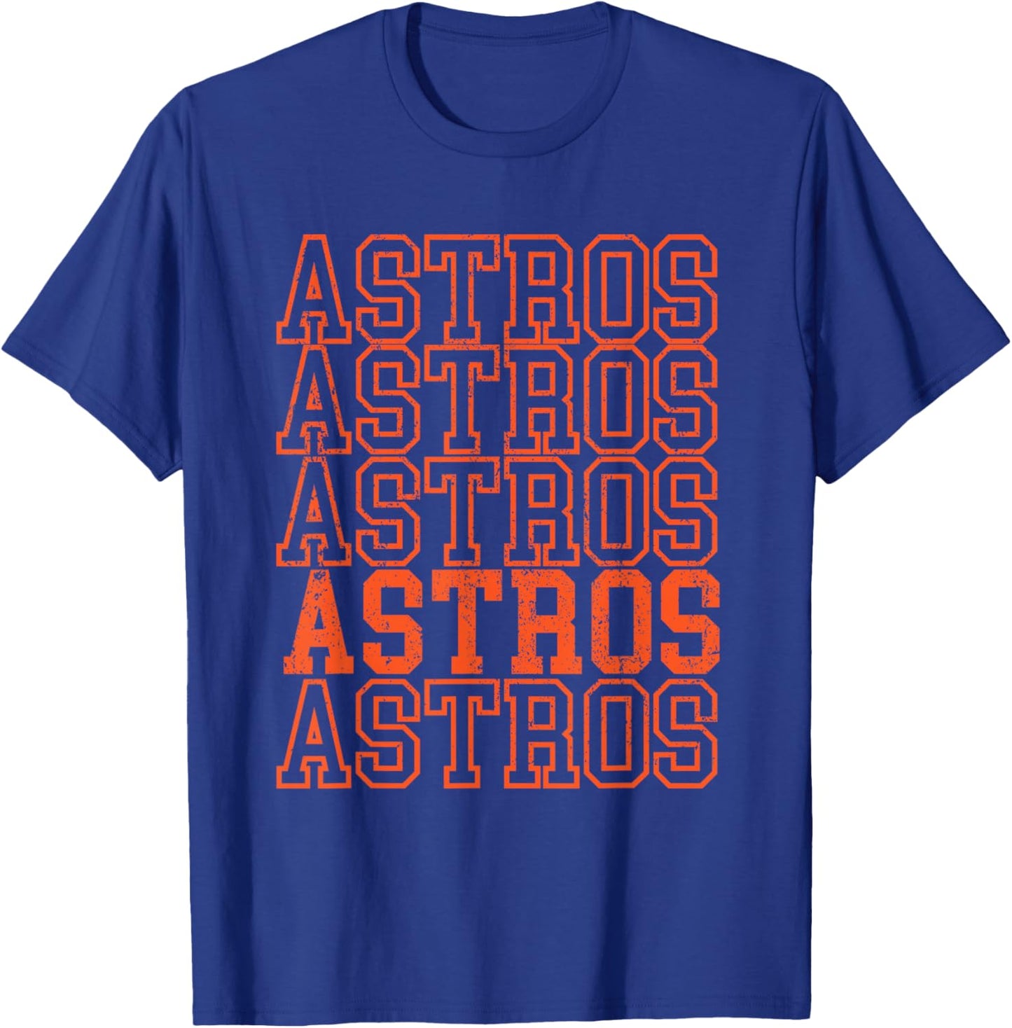 Vintage Astros Retro Style 70s-80s First Name T-Shirt - T-Shirt | Royal