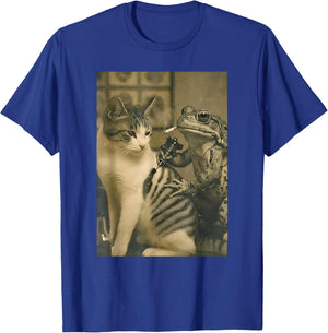 Vintage Cat Tattoo Inked Frog Artist Funny Meme T-Shirt - T-Shirt | Royal