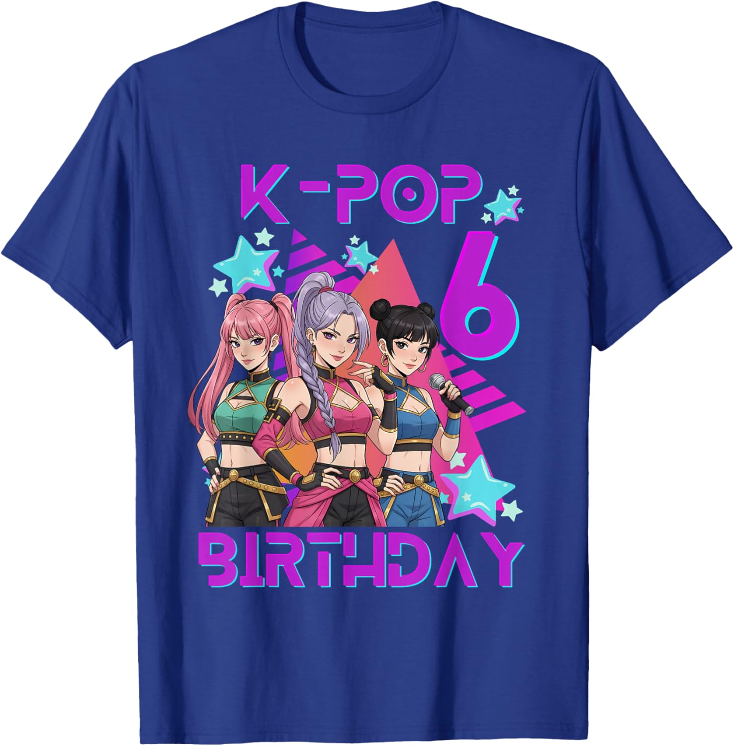 K-Pop K-Pop 6 Years Birthday Girl T-Shirt - T-Shirt | Royal