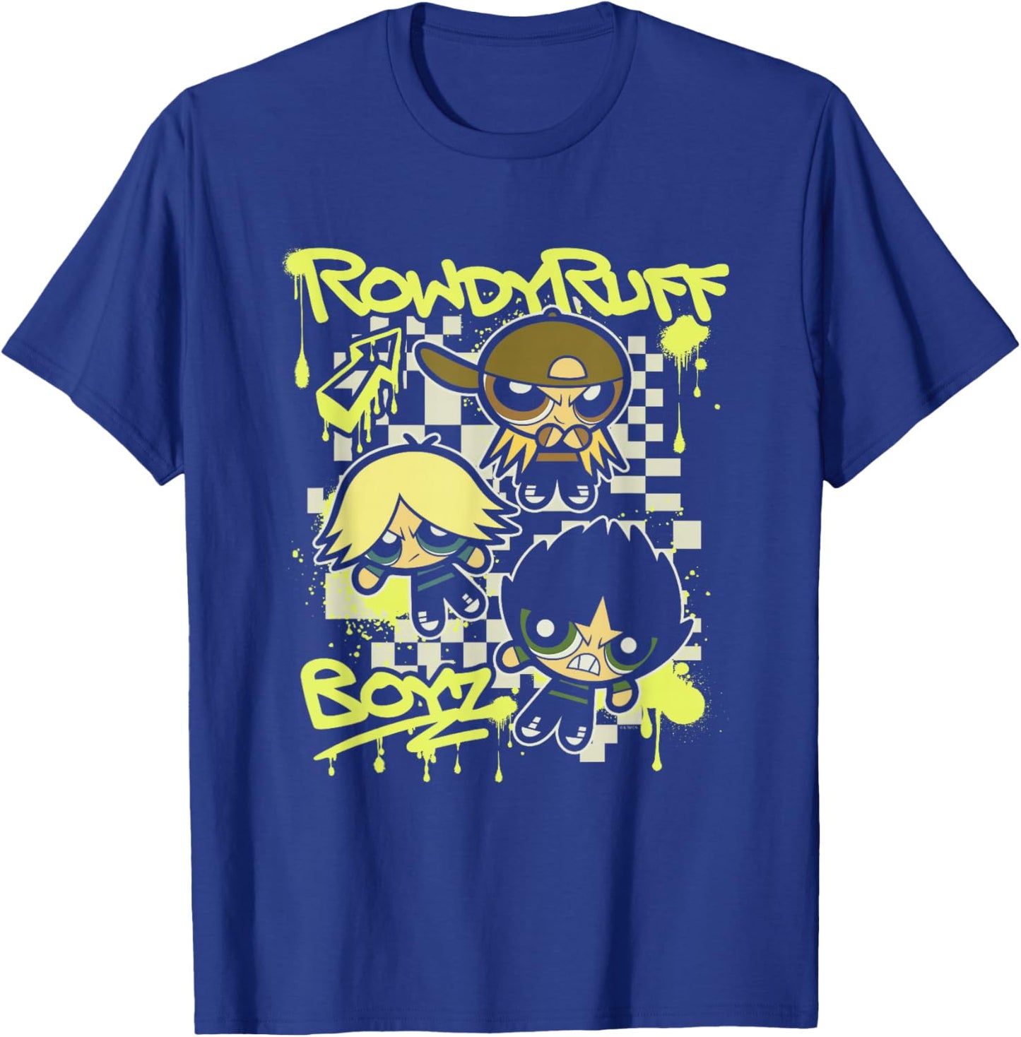 The Powerpuff Girls Rowdyruff Boyz Retro Punk Poster T-Shirt - T-Shirt | Royal