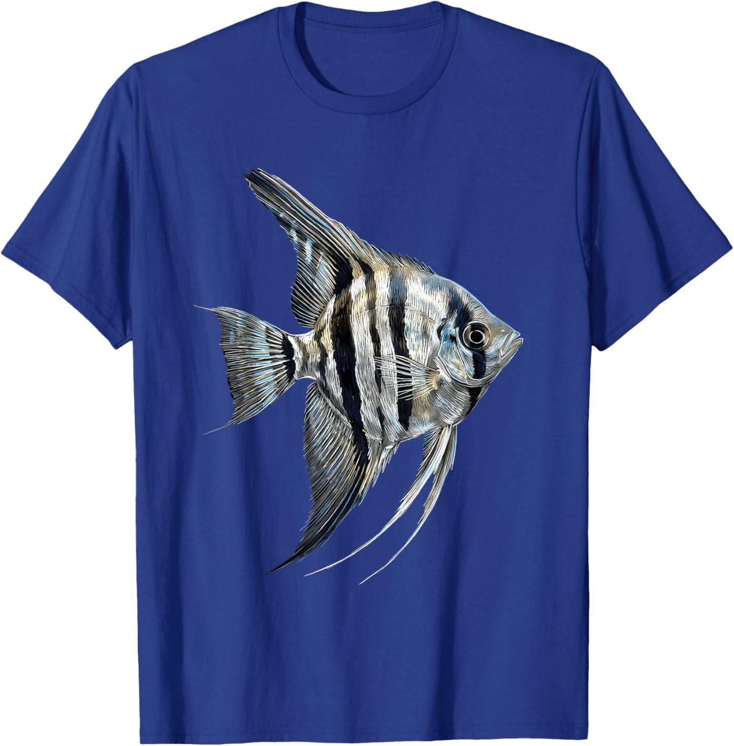 Angelfish Pterophyllum Süßwasser Aquarium Fischhalter T-Shirt - T-Shirt | Royal