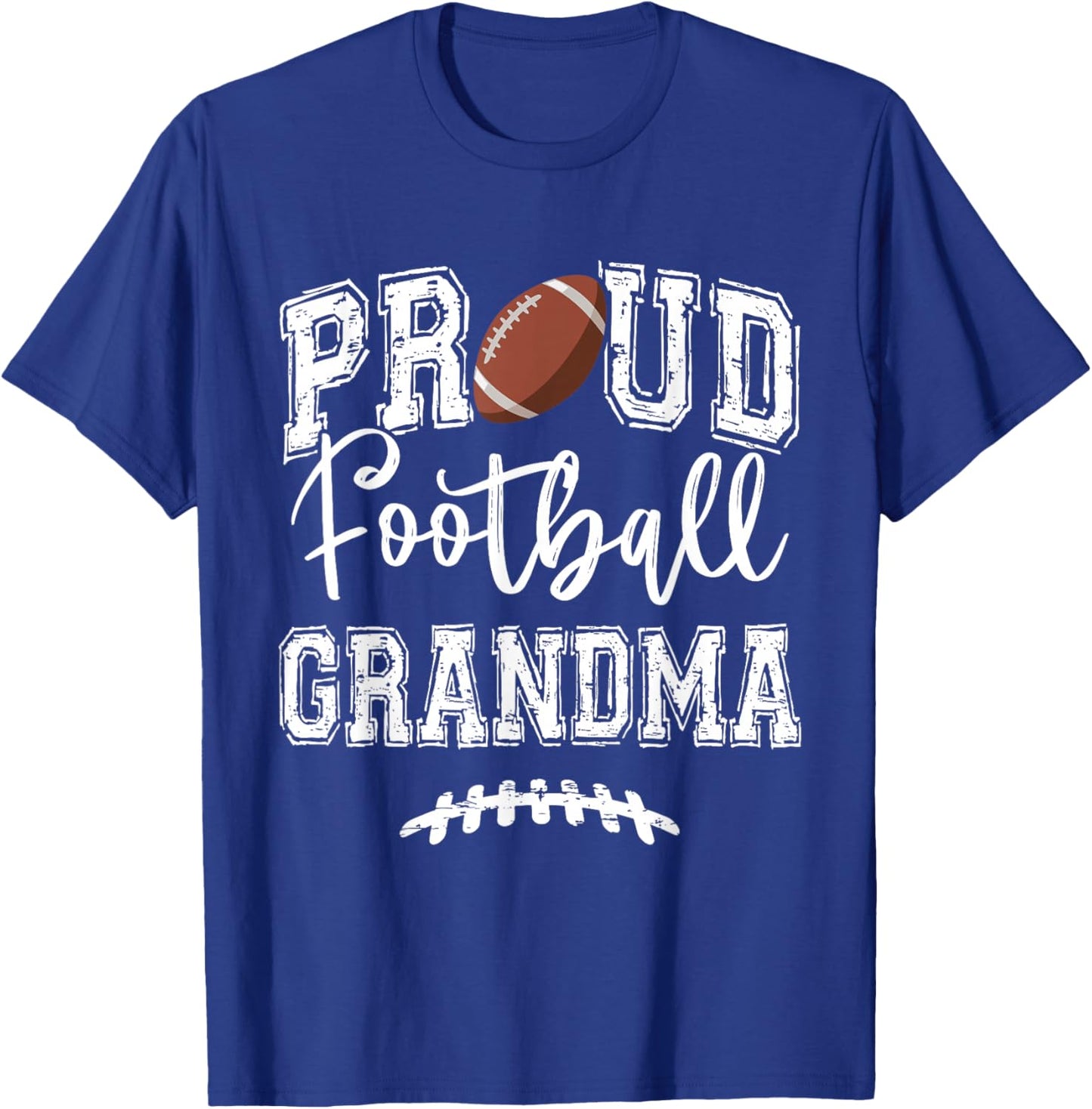Proud Football Grandma Funny College That's My Nephew T-Shirt - T-Shirt | Royal